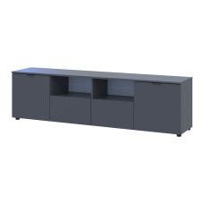 Комод Doros Рон 4 Графит 2 фасада 2 ящика 180х38х50 (44900234)